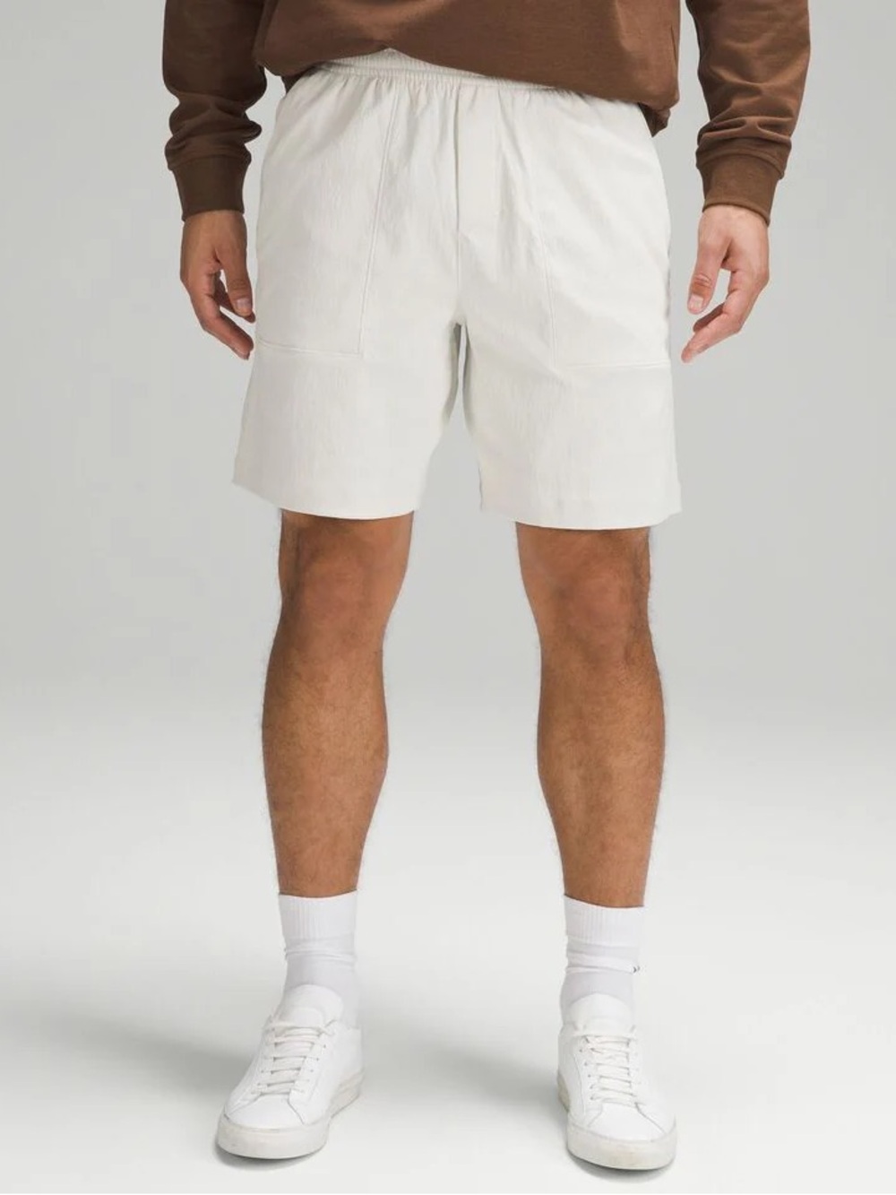 Lululemon Men’s Bowline Short 8" Stretch Ripstop Bone Casual Athleisure sk24